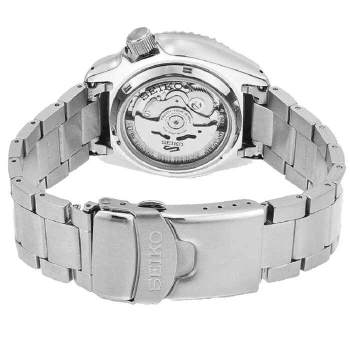 Seiko 5 Sports Special Edition Silver Dial Silver Steel Strap Watch For Men - SRPK09K1 - Image 4